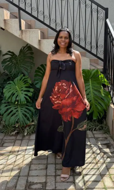 VESTIDO CROPPED FLOR ROSÁLIA