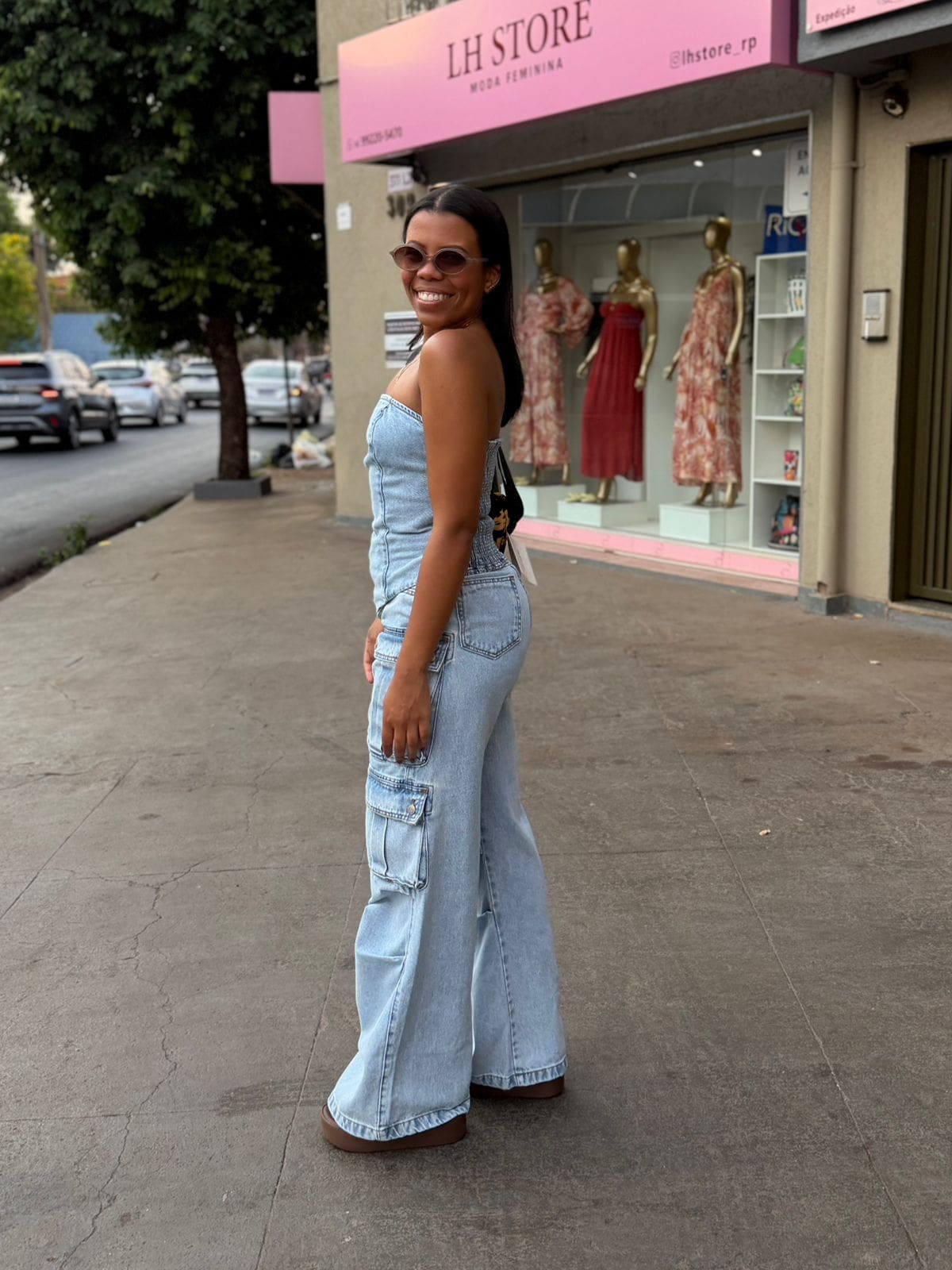 TOP BARRA ASSIMÉTRICA CLARO MARMORIZADO - Imagem 2